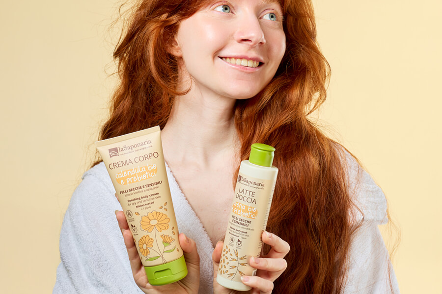 Latte-doccia-avena+Crema-corpo-calendula-bio-prebiotici-ambinetata-ragazza02-occhi