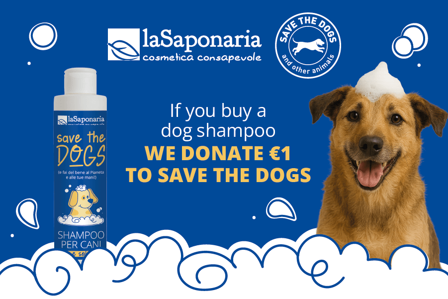 Saponaria’s organic dog shampoo Save the dogs