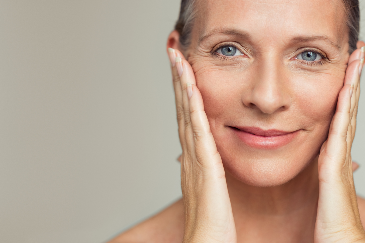 mature skin with wrinkles